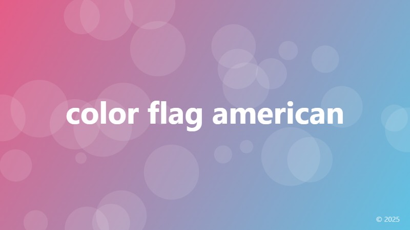 color flag american