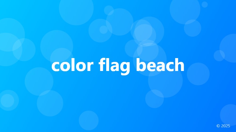 color flag beach