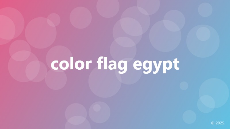 color flag egypt