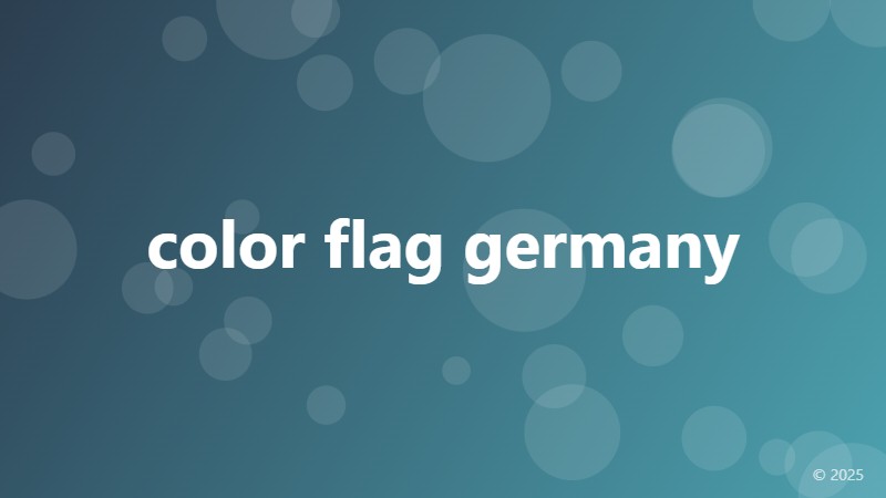 color flag germany