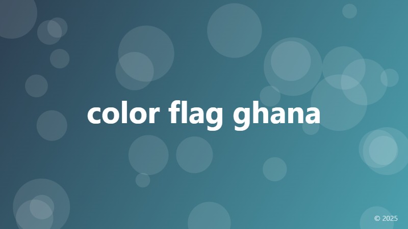 color flag ghana