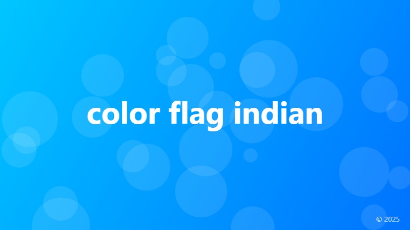color flag indian