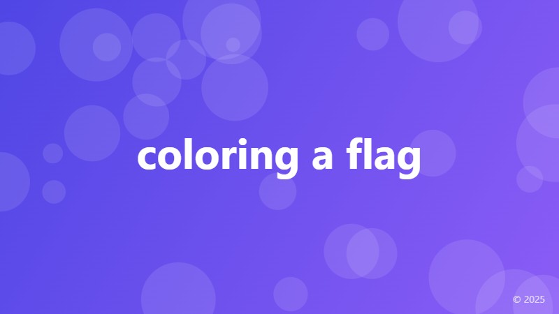 coloring a flag