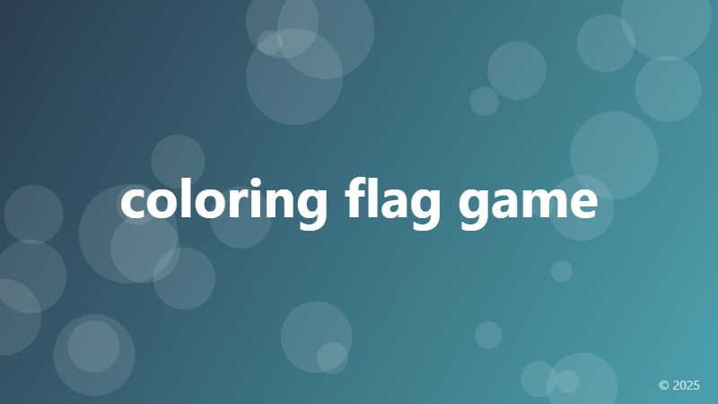 coloring flag game