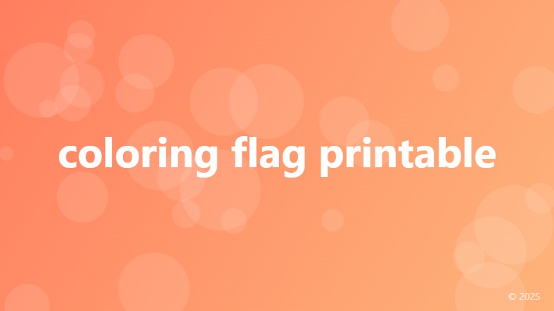 coloring flag printable