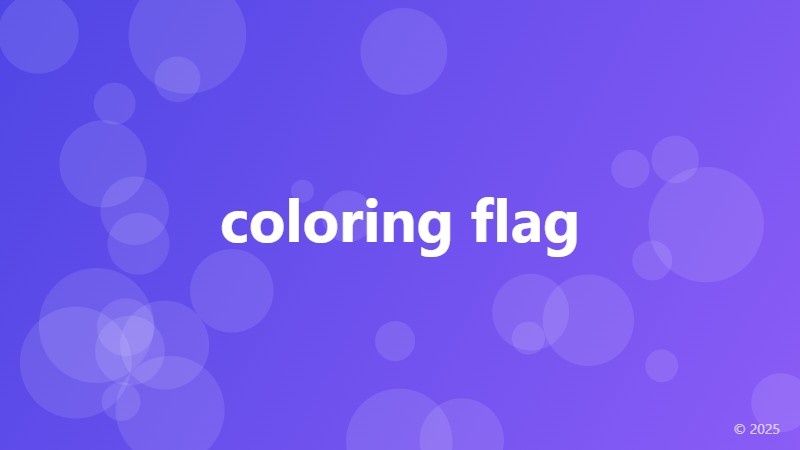 coloring flag