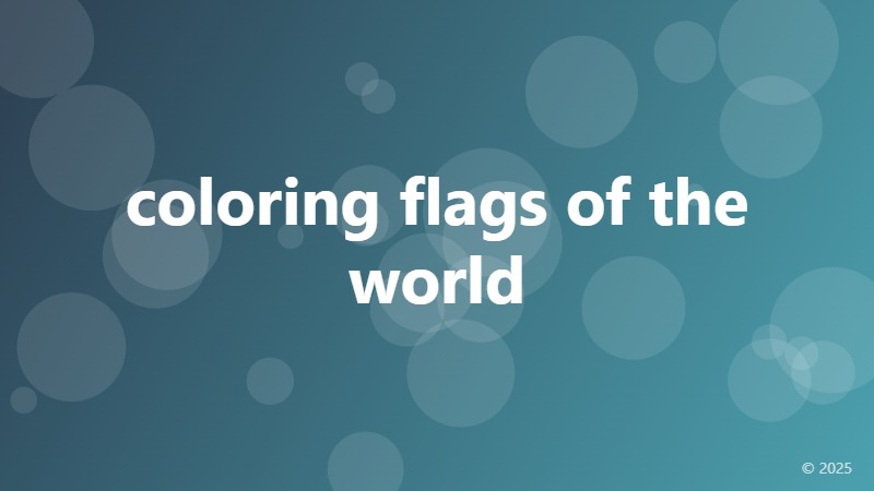 coloring flags of the world
