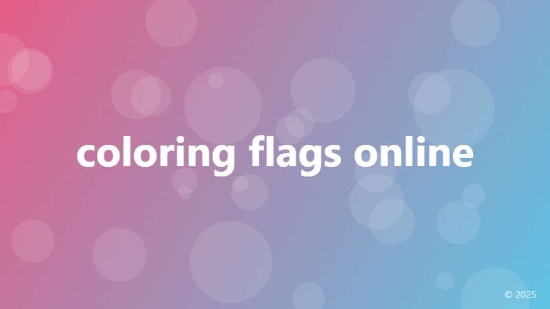 coloring flags online