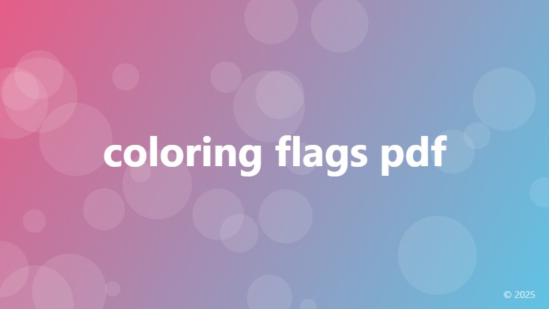 coloring flags pdf