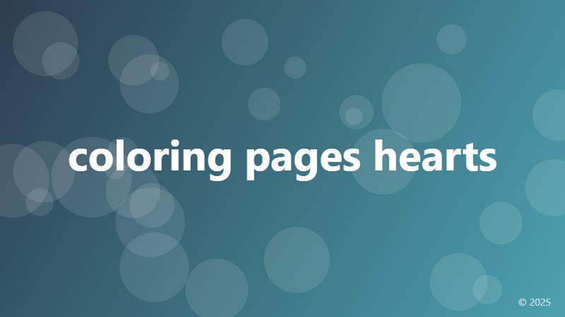 coloring pages hearts