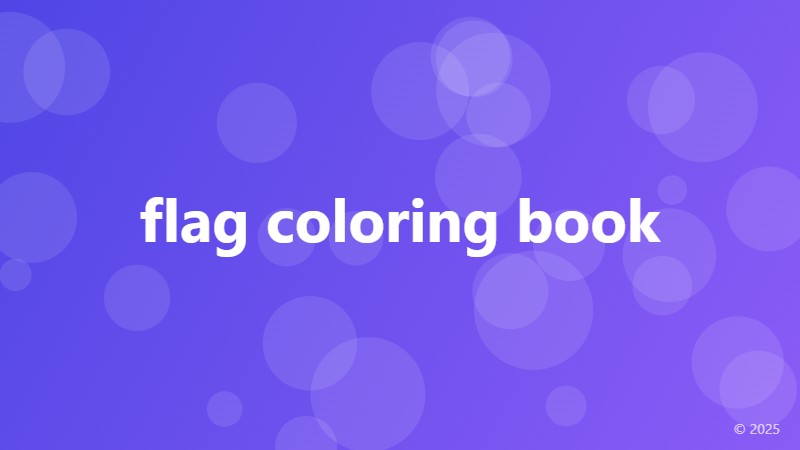 flag coloring book