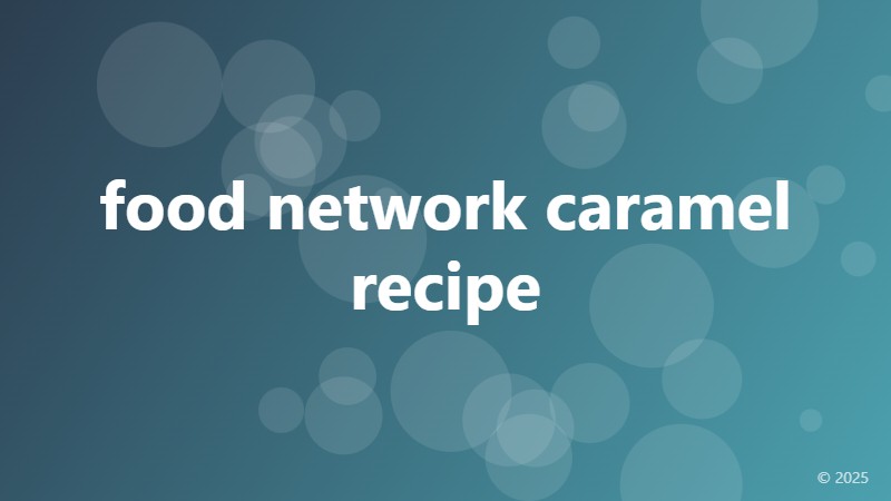 food network caramel recipe