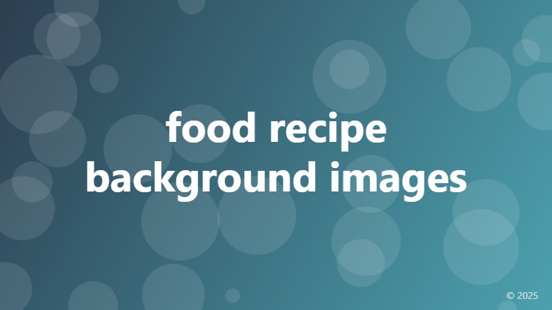 food recipe background images