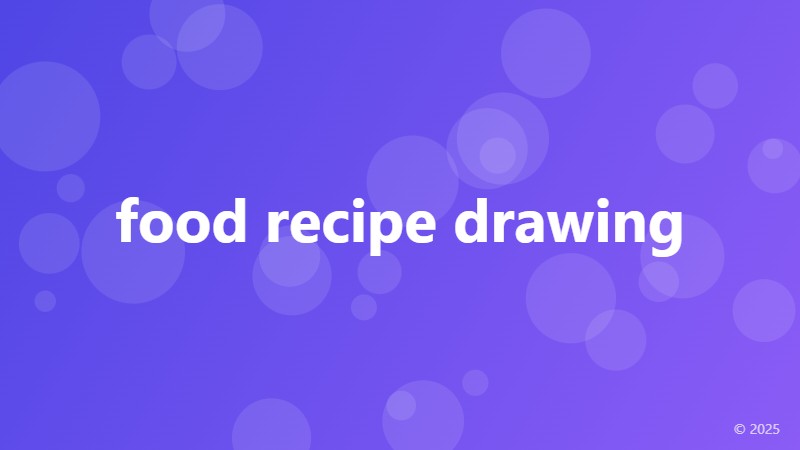 food recipe drawing