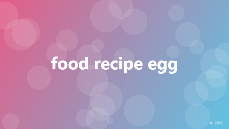 food recipe egg